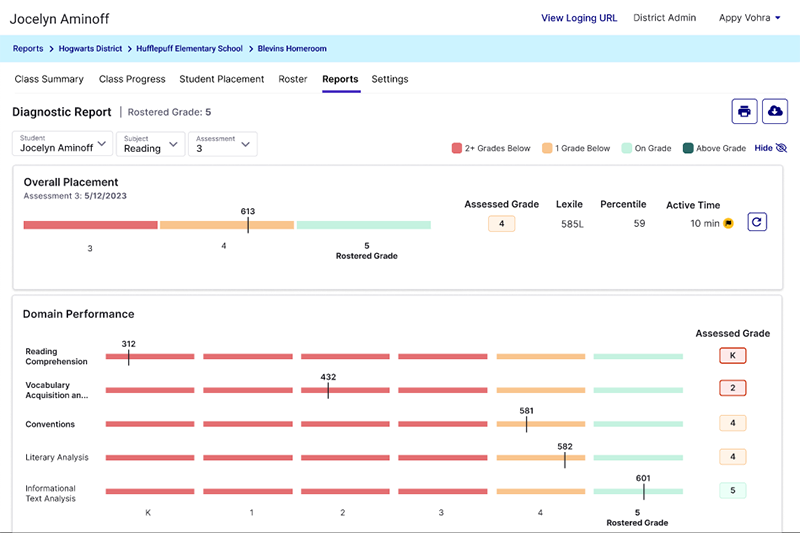Imagine+ Diagnostic product screesnshot.